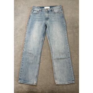 Mother Superior Jeans The Dazzler Shift High Rise Crop Blue Sz 29
